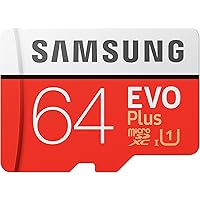Samsung EVO Plus 64GB microSDXC UHS-I 100MB/s Full HD & 4K UHD Memory Card with Adapter (MB-MC64HA)