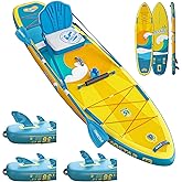 iTAOSTAR Billow 11'6"×36" Extra Wide Paddle Board with Seat, One-Stop Premium SUP Board Accessories, Tailored Fins, Stable Inflatable Stand Up Paddle Boards for Youth/Adults of All Skill Levels