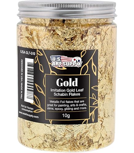American Crafts Farbe Pour Flakes HOLOGRAPHIC – 4 Holografische Folienflocken Für Kreative Projekte