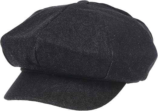 denim newsboy hat
