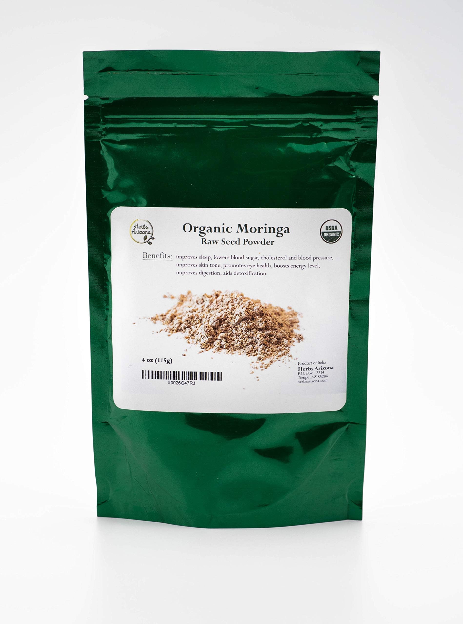 Moringa Seed Powder USDA Organic 4 oz Packet