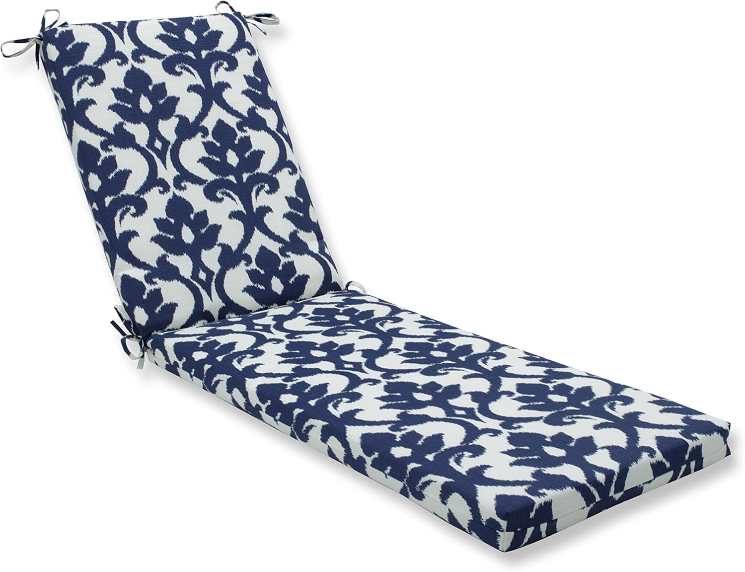 Pillow Perfect Outdoor/Indoor Basalto Navy Tufted Loveseat Cushion, 44" x 19", Blue: Home & Kitchen