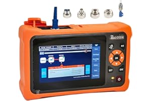 D YEDEMC Mini-Pro SM OTDR 1310/1550nm 26/24dB 4.3 inches Touch Screen Test Rang 5m-100Km Optical Network Tester Built in OPM/OLS / RJ45 / VFL UPC Connector with FC/UPC-FC/APC-SX (YD-4000-Adapter)