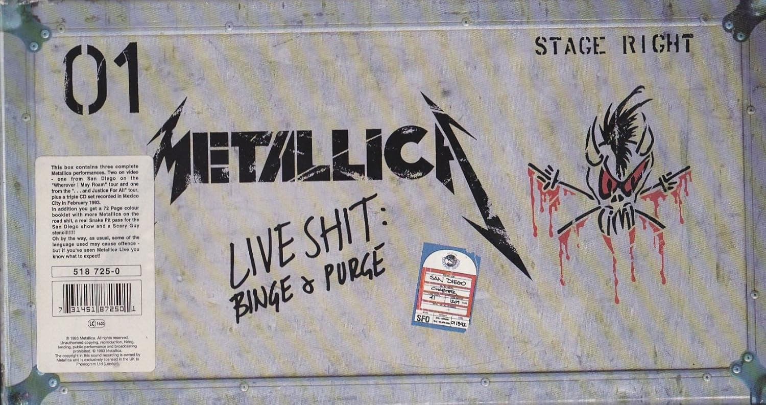 Live Shit Binge & Purge Box set, Live Edition by Metallica Audio CD Metallica Amazon.it CD e Live Shit Binge & Purge Box set, Live Edition by Metallica Audio CD Metallica Amazon.it CD e