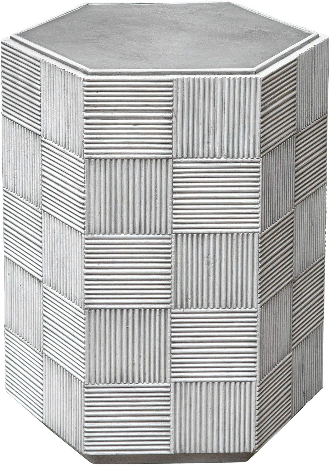 MY SWANKY HOME Luxe Geometric Hexagon Checkerboard Accent