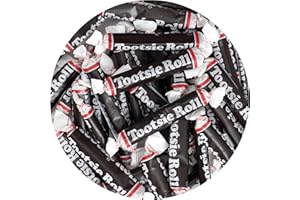 THE HAMPTON CANDY COMPANY Large Tootsie Rolls, 2lb Bulk Bag (Approx. 85 Pieces), Individually Wrapped Bulk Candy, Chocolate Candy, The Hampton Popcorn & Candy Company