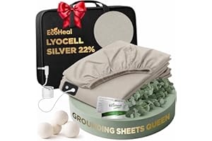Luxury Lyocell Grounding Sheets Queen 22% Silver Fiber, 74% Cooling Lyocell, 4% Silk, Quality Certified - Conductive Earth Fi