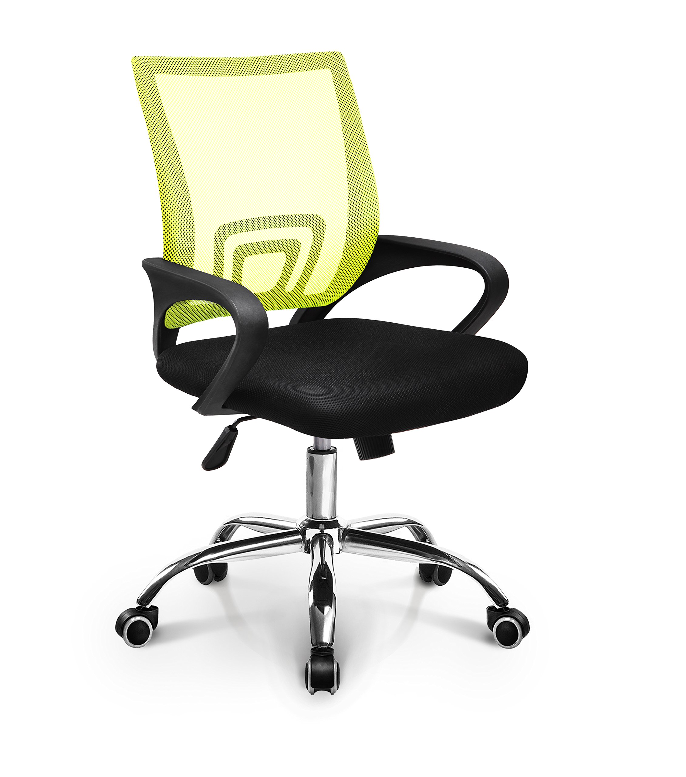 [Neo] Ergonomic MidBack Mesh Home Office Desk Chair, Light Green Black