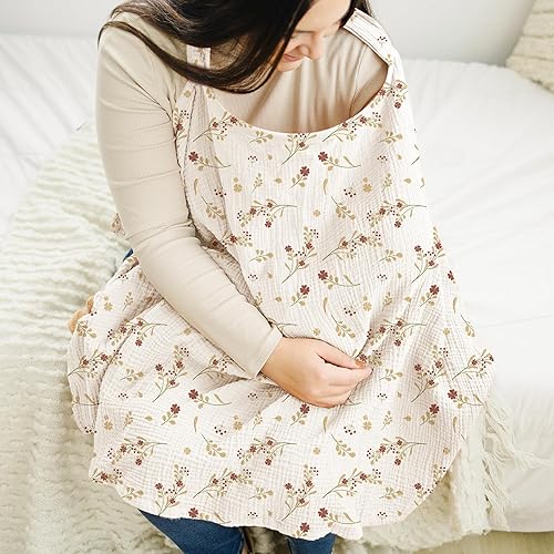 Breast Feeding Essentials MOZAH Organic Cotton Nursing Cover