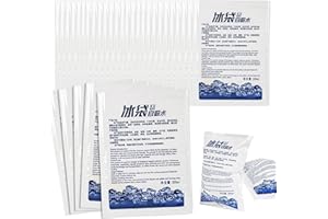 RAINFLOW 35 Pcs Dry Ice Packs for Shipping - Reusable Cold Ice Packs for Shipping Frozen Food Coolers Lunch Boxes