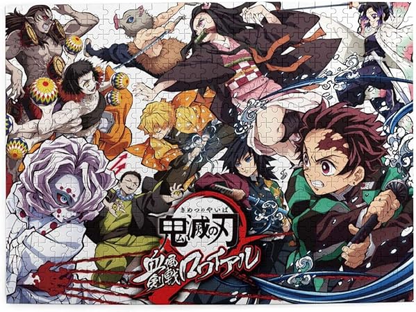Amazon 鬼滅の刃 パズル ジグソーパズル 500ピース 人気アニメ 木製 キャラクター 子供用 大人用 初心者向け ギフト プレゼント 減压 パズルのピース 52 2cm 38 5cm おもちゃ おもちゃ