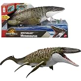 ​Mattel Jurassic World Rebirth Bite N Blast Mosasaurus &amp; Mini Dinosaur | Wide Jawed Dinosaur Toy, Movie Accurate and Posable, Includes Mini Dilophosaurus, Digital Play Via Scannable App Code