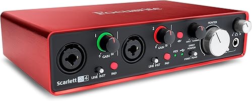 Focusrite Scarlett 2i4 USB Audio Interface Bundle