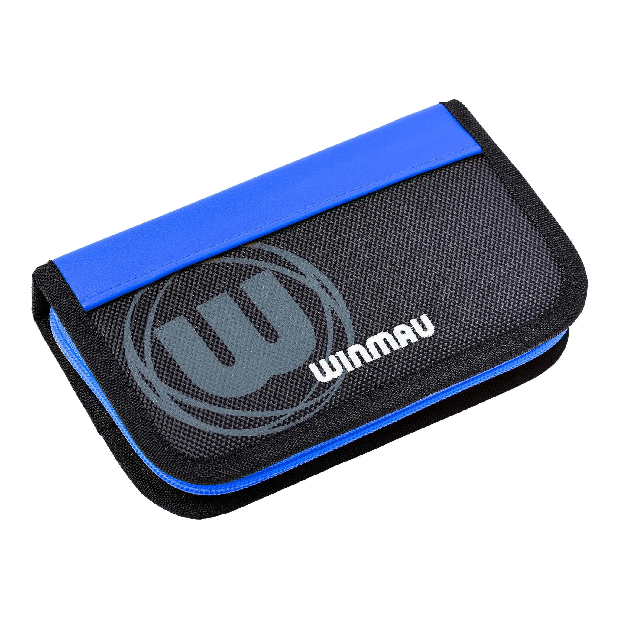 WINMAU Urban-Pro Darts Case in Blue– Holds 2 Sets of Assembled Darts, 17 Compartments, Stylish Branded Accessories, Durable Carry Case, Compact & Versatile Storage Organizer