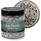 Saltverk Sea Salt - Seaweed 3.17 Oz | Gourmet, Icelandic, Hand Harvested and Sustainably Made