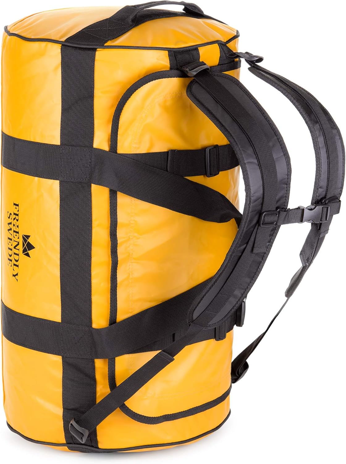The Friendly Swede WaterResistant Combined Duffle Bag and Backpack