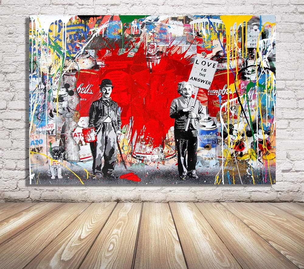 Faicai Art Banksy Graffiti Street Art Pop Art Chaplin