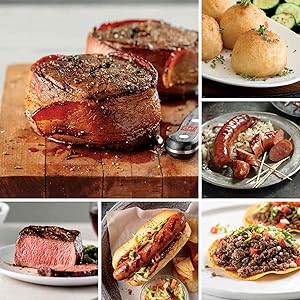 Labor Day Banquet from Omaha Steaks (Bacon-Wrapped Filet Mignons, Top Sirloins, Apple & Gouda Chicken Sausages, Premium Ground Beef, Kielbasa Sausages, Potatoes au Gratin, and more)
