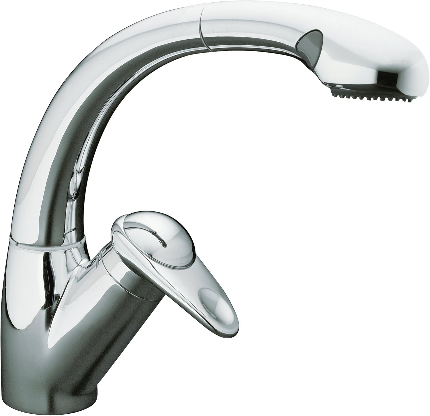 KOHLER K6350CP Avatar Single Control Pullout Kitchen Sink Faucet
