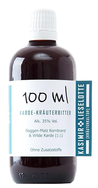 Wilde Karde Tinktur aus Brandenburg - Tinktur aus der Wurzel der Karde - 100% natürlich - Karden Tinktur nach Wolf Dieter Sto