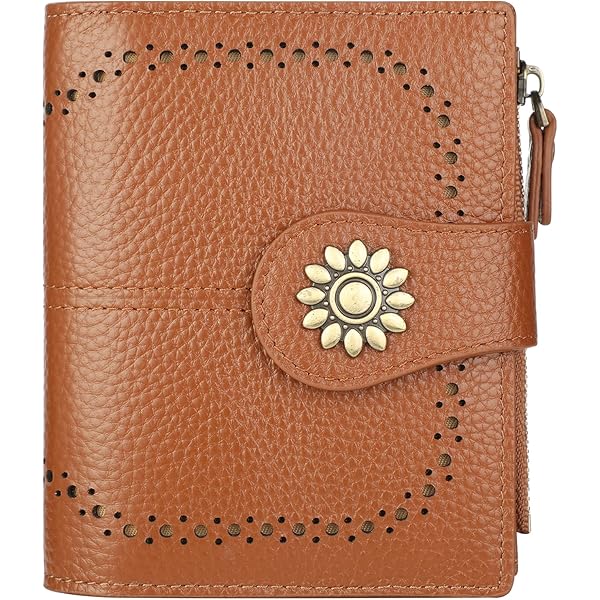 GUESS Alexie Small Cremallera Alrededor Marrón Logo Mujer Mini Monedero Cartera