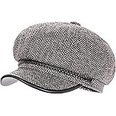 Women's Newsboy Cap, Autumn Beret Style, 8-Panel Vintage Cabbie Hat, Visor Cap for Women Girls Ladies Gift