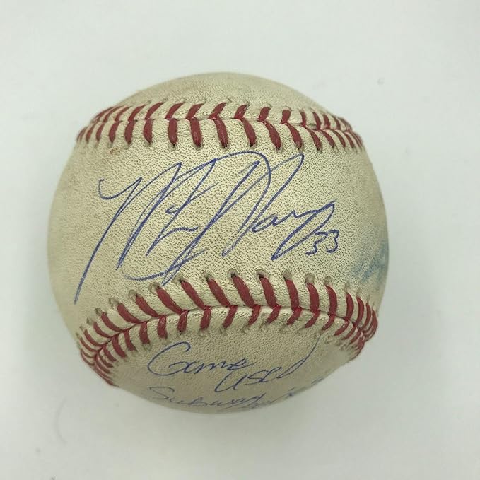 Matt Harvey Signed Mets Yankees Subway Series Game Used Baseball + MLB ...
