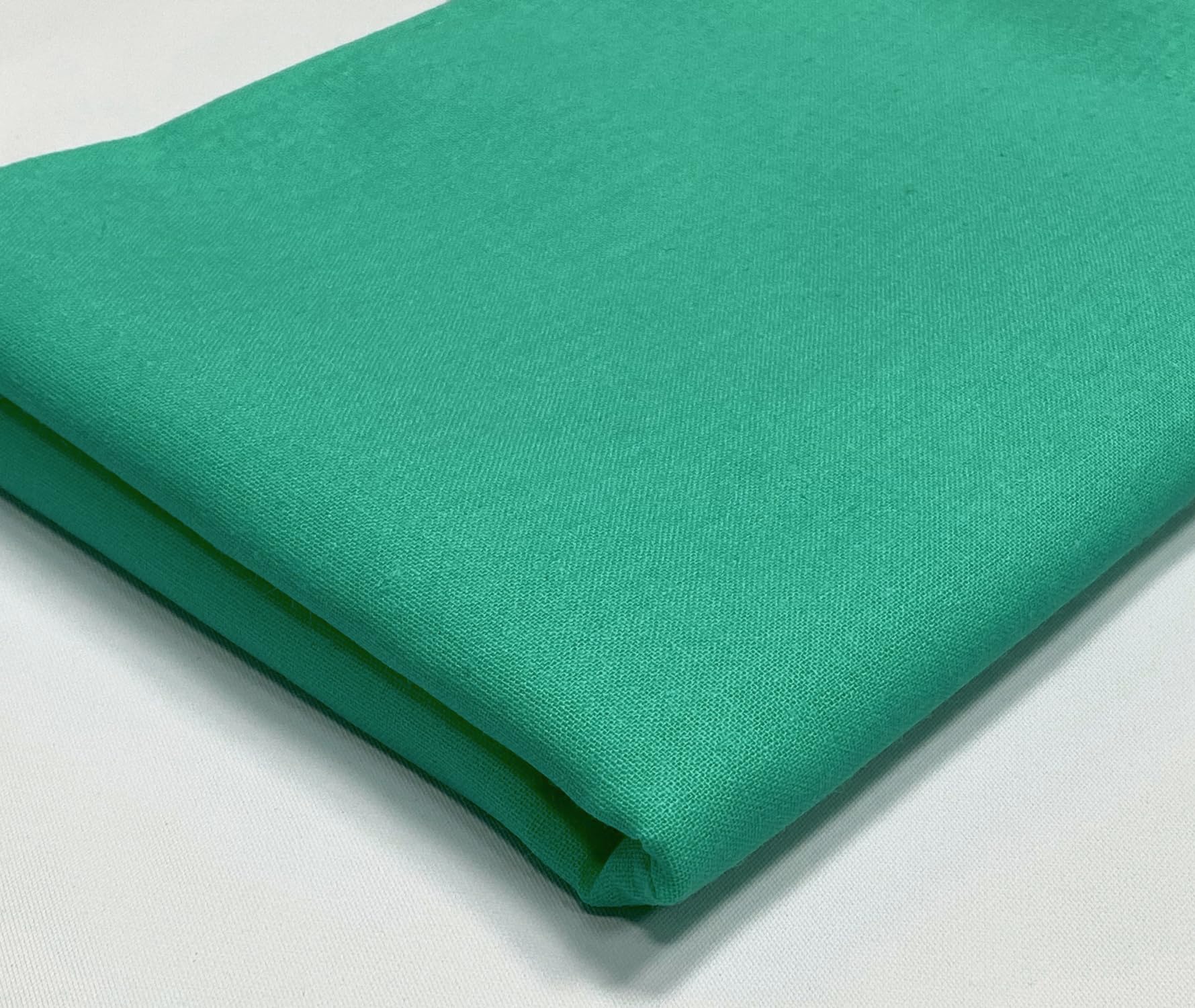 A-Express Plain Cotton Fabric - 60 Inches 150cm Extra Wide Per Metre - 150 GSM Viscose Material - for Clothing, Quilting, Curtain Lining, Sheeting, Costume, Dress, Bedding - Turquoise 5 Meters