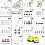 Truscend 203 Pcs Fishing Gear Kit Tackle Box Set Beginners Pro Anglers view 2