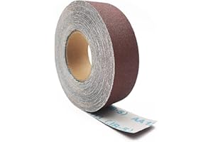 120 Grit Sandpaper Roll, 2 Inch x78.7 Feet Continuous Abrasive Sand Paper Ready to Cut Emery Cloth Roll for Drum Sander Woodw
