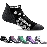 Thirty48 Compression Low Cut Running Socks for Men and Women | 15-20mmHg Compression