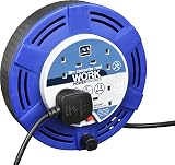 Masterplug Four Socket 8m Cassette Reel Extension Lead MCT0813/4BL