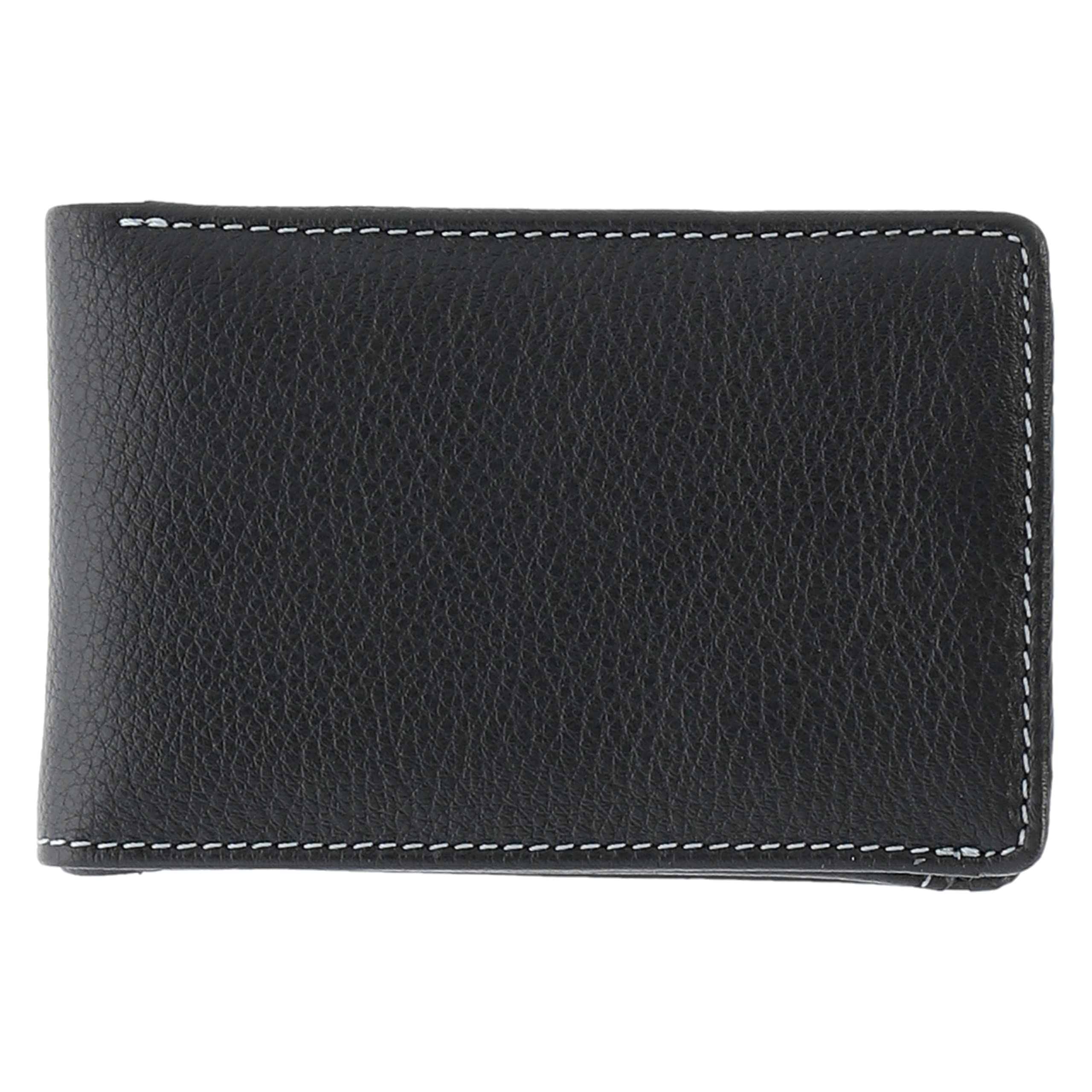 Picard Diego Men's Wallet Cowhide Leather One Size with Open Purse Everyday, Black, Breite ca. 10,5 cm, Höhe ca. 7 cm, Tiefe ca. 2 cm