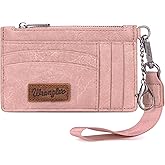 Montana West X Wrangler RFID Card Holder for Women Card & ID Cases Small Credit Card Holder Womens Credit Card Wallet Pink Card Holders