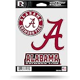Rico Industries NCAA Alabama Design Triple Sticker Sheet