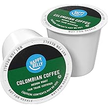 Amazon Brand - Happy Belly Medium Roast Coffee Pods, Colombian, Compatible with Keurig 2.0 K-Cup Brewers, 100 Count