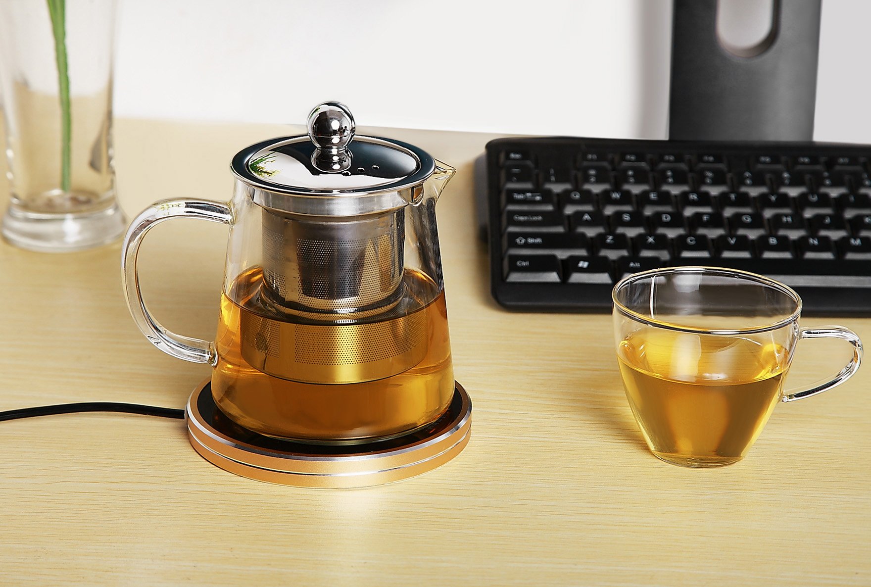 Desktop USB Electric Heat Insulation Plate Coffee Warmer Heater Tea Mug