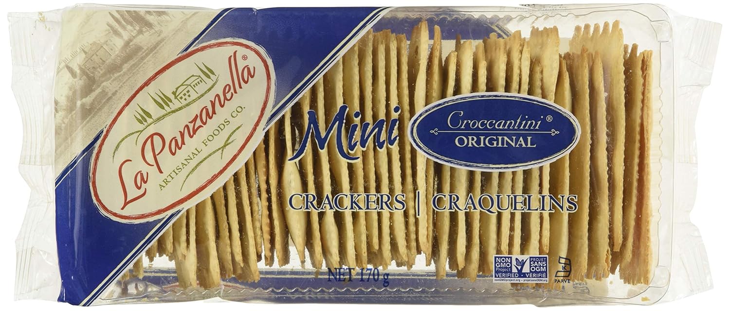 LA PANZANELLA Mini Croccantini Flatbread Crackers Bag, Original, 170g