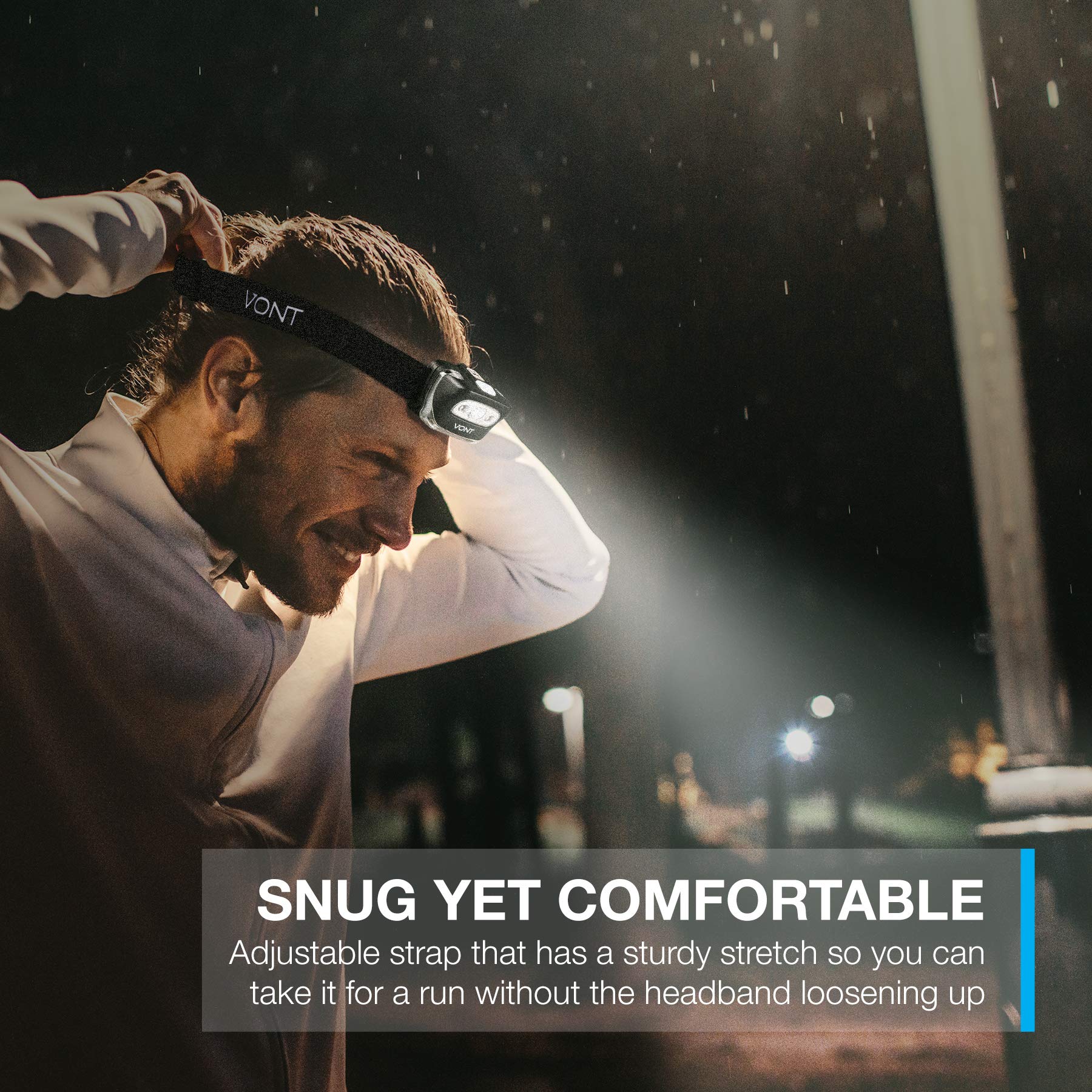 Spark LED Headlamp Flashlight (2 PACK) Super Bright Head Lamp Suitable for Running, Camping, Hiking, Climbing, Includes Red Light, Headlamp for Adults & Kids, Vont