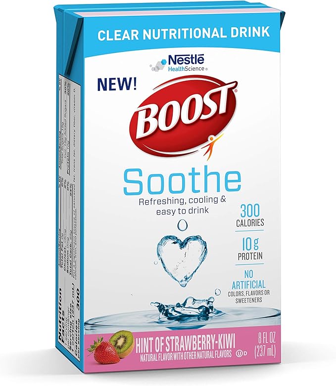 BOOST Soothe Nutritional Beverage, Strawberry Kiwi 8 Ounce Box (Pack of