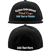 Custom Hat with Embroidery - Personalized Caps & Beanies for Adults & Kids - Add Text or Logo - Front & Back Custom Stitching