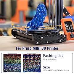 193.6x190mm Prusa Mini Build Plate, Double-Sides