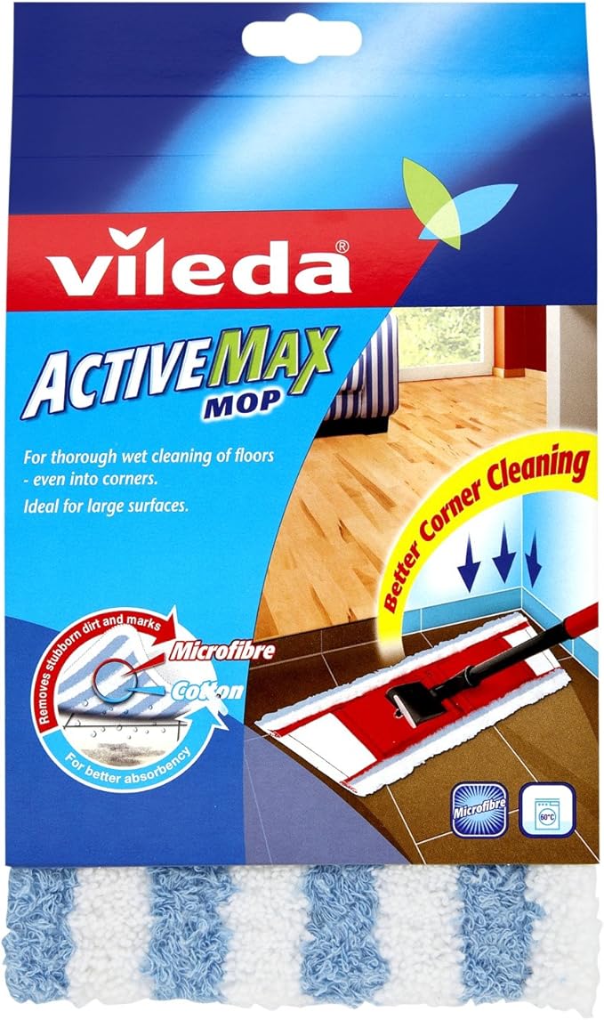 Vileda Active Max Flat Mop Refill Pad Amazon.co.uk Kitchen & Home