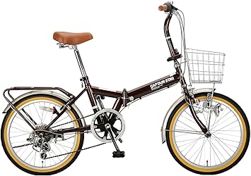 Amazon キャプテンスタッグ Captain Stag ファスター インチ 折りたたみ自転車 Fdb6 シマノ6段変速 リモコンレバー付きダイナモライト サークル錠 リアキャリア 前後泥よけ Baa 標準装備 ダークブラウン Yg 5 キャプテンスタッグ Captain Stag