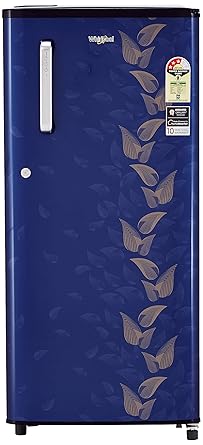 Whirlpool 190 L 3 Star Direct-Cool Single Door Refrigerator (WDE 205 CLS PLUS 3S, Sapphire Fiesta, Toughened Glass Shelves)