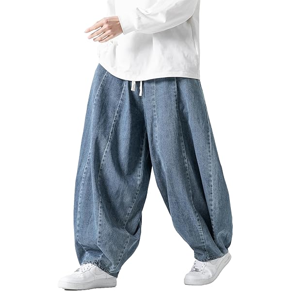 Amazon.com: DAZZLZZAD Y2k Hip Hop Baggy Jeans Wide Leg Denim Pants