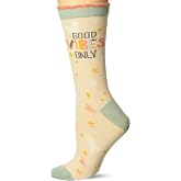 Karma Crew Socks, Cotton Blend Novelty Socks with Fun, Colorful Designs, One Size Fits Most