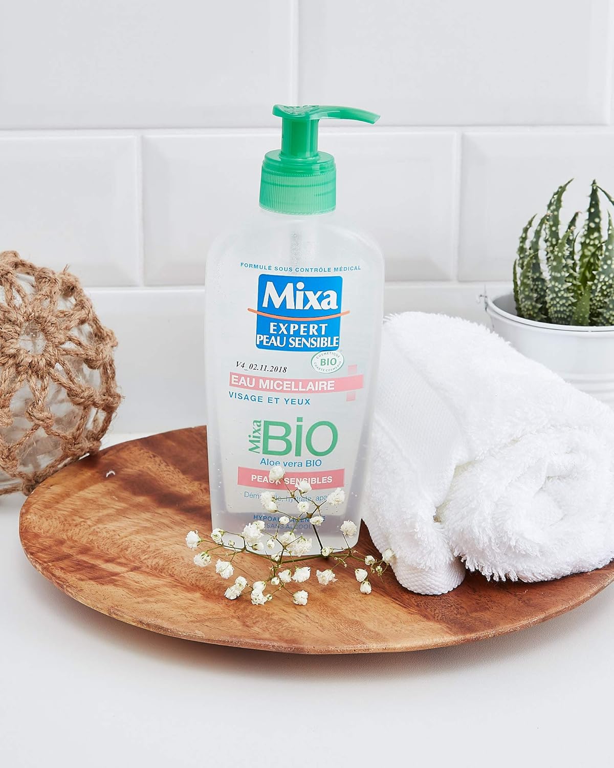 Mixa Bio Eau Nettoyante Démaquillante Peau Sensible 200 Ml