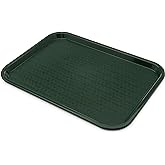 Carlisle FoodService Products CT121608 Café Standard Cafeteria / Fast Food Tray, 12" x 16", Forest Green