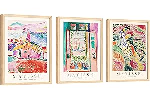 EXCOOL CLUB Henri Matisse Wall Art Prints - 12x16 Matisse Prints for Wall Decor, Famous Artist Posters for Room Aesthetic Pictures, Exhibition Matisse Poster for Dorm Bedroom Decorations (UNFRAMED)